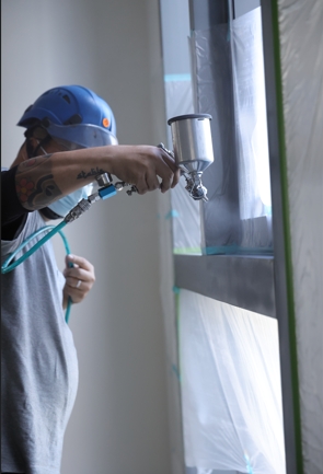 【工地】現場噴漆塗裝-技術專業施作人員