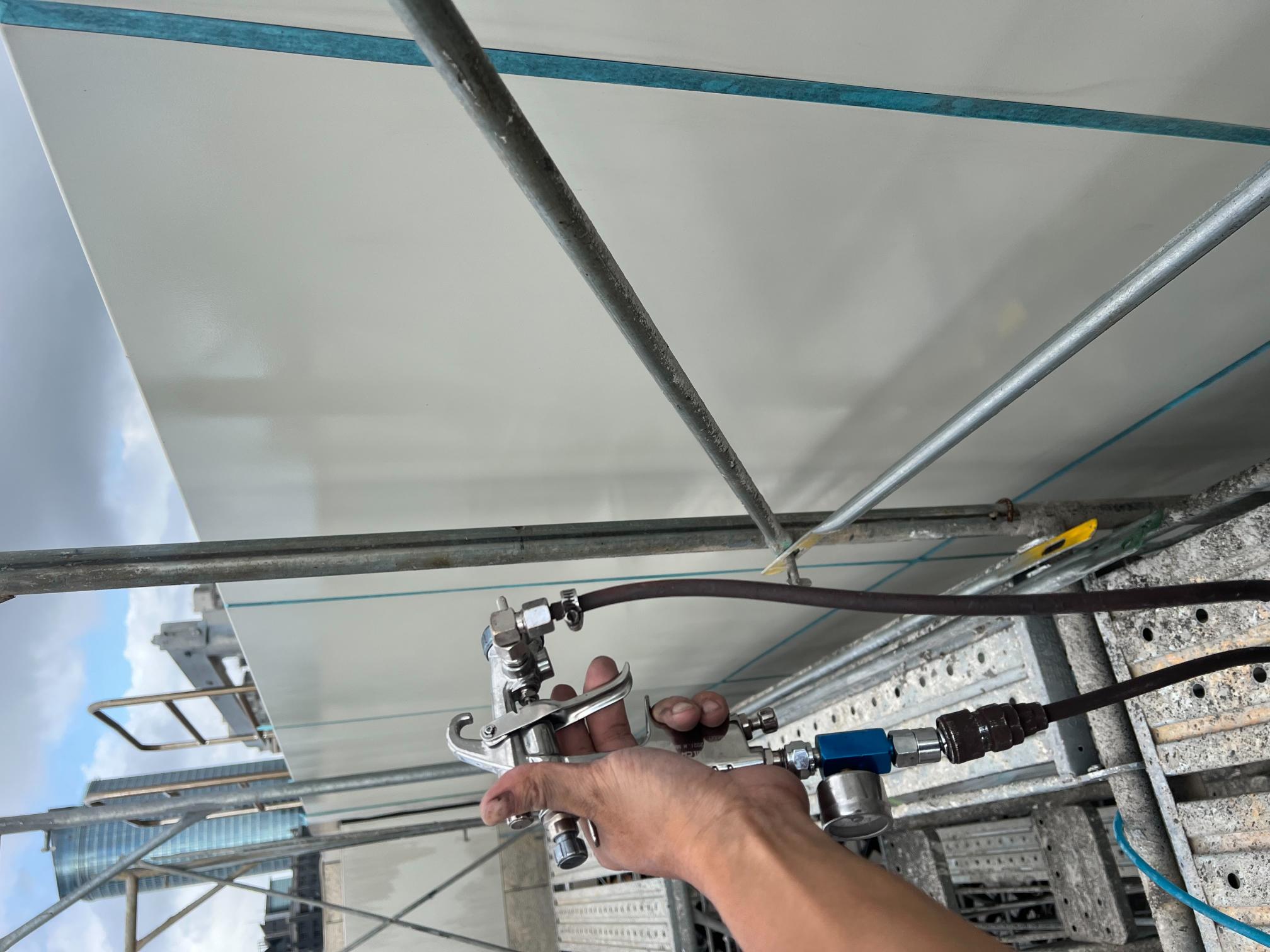 【工地】現場噴漆塗裝-技術專業施作人員