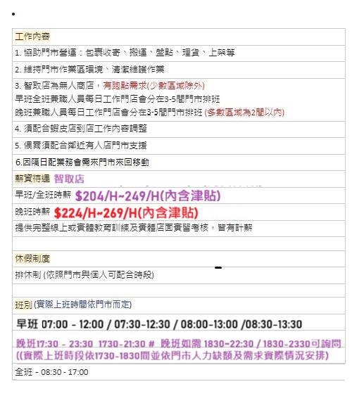 台北🍤中山區高薪🦐蝦皮智取店💥早晚班自選🏓高時薪249-279📦快速上工-UR
