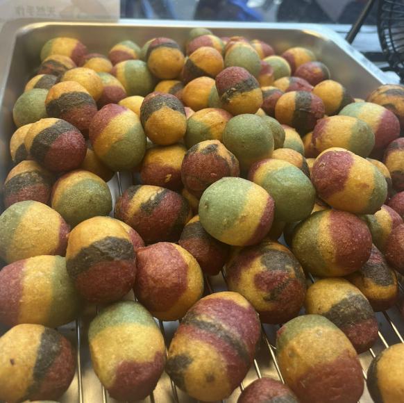 ［鳳山］阿部玖肆彩色地瓜球-青年夜市pt