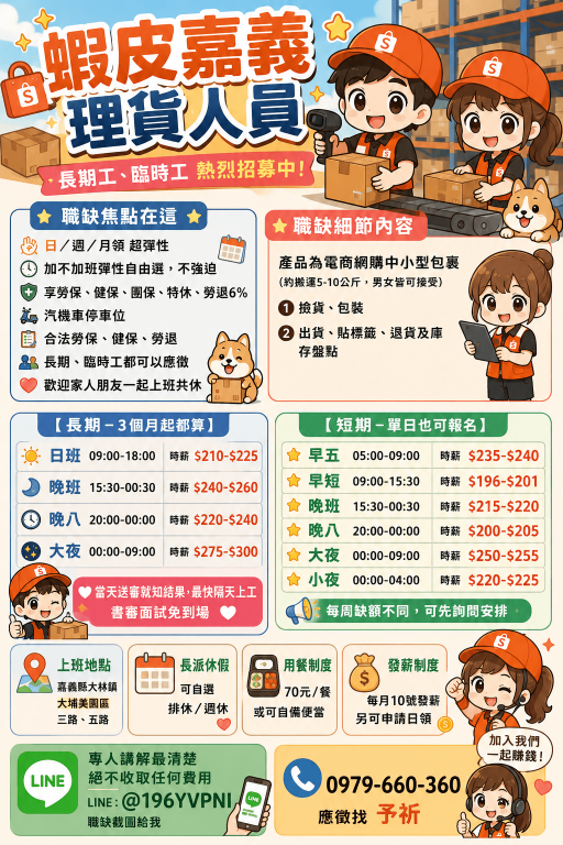 有空就來上班⭕長期⭕短期3-6M⭕朋友來🙋書審上班免跑🤩電商簡易貼標員💰周領💰警示戶可